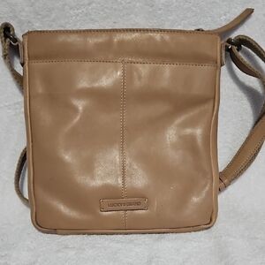 Lucky Brand Camel Leather Shoulder Bag